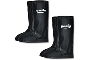 AguaChimp Waterproof Shoe Covers - Unisex Rain & Snow Boot Covers, Reusable Cycling & Gardening Overshoes