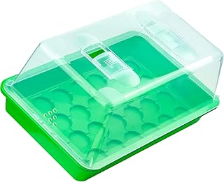 We-Ball Zimmergewächshaus klein 38x25x19 | Gewächshaus für die Fensterbank mit Einlässen für Quelltabletten