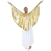 Danzcue Womens Angel Wing Drapey Pullover Dance Top