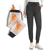 NEW YOUNG Fleece Lined Sweatpants Women-Joggers for Women High Waisted Thermal Soft Warm Winter Pants for Outdoor