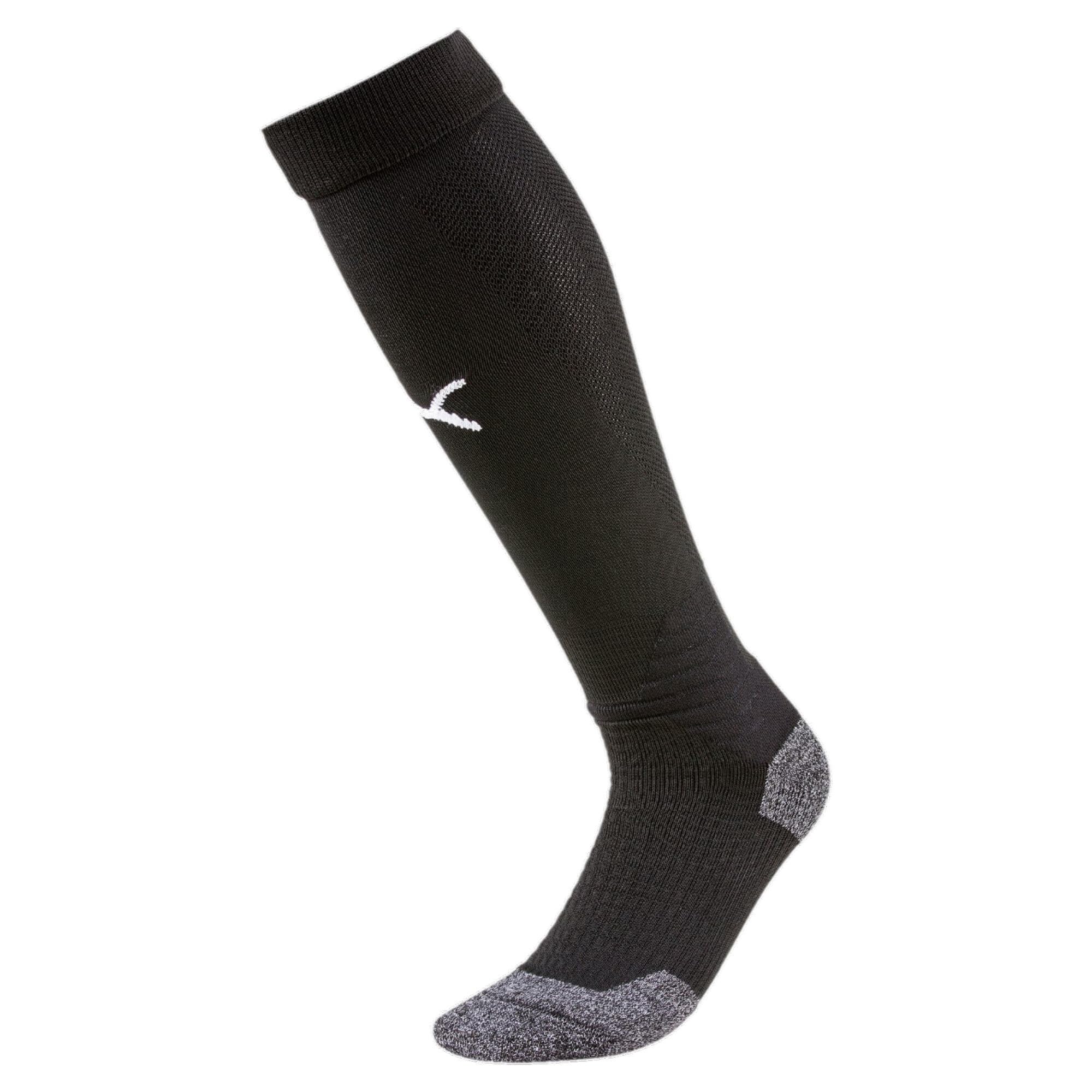 Photo 1 of PUMA mens Team Liga Socks, Black/White, 10 12 US