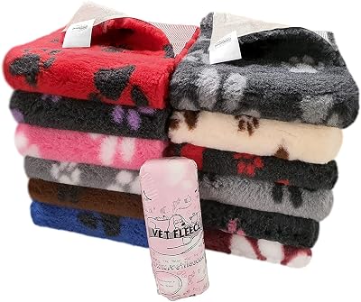 Vet Fleece Vet Bed Original Non-Slip 40x30 Charcoal Grey Paws