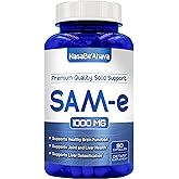 NasaBeahava Extra Strength SAM-e Supplement | Same S-Adenosyl-L-Methionine 1000mg per Serving for Bone and Mood Support Supplement | Made in The USA Non-GMO and Gluten Free (45 Day Supply) (Single)