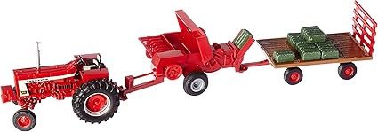 tomy 1:32 case ih die cast haying Set