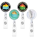 Gctriki 3 Pieces Dumpster on Fire Badge Reel