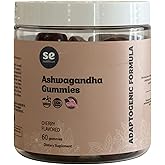 Ashwagandha Gummies with Vitamin D – Clean, Natural, Vegan, Non‑GMO – Stress, Sleep & Mood Support – Daily Adaptogen Chewables – 60 Gummies – Made in USA