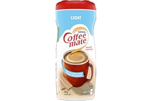 COFFEE-MATE Powder Light (50% Less Fat), Coffee Whitener, 450g Canister