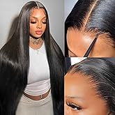Pizazz 13x6 HD Lace Front Wigs Human Hair Pre Plucked Pre Bleached Pre Cut Glueless Wig Human Hair Upgrade Invisible Drawstri