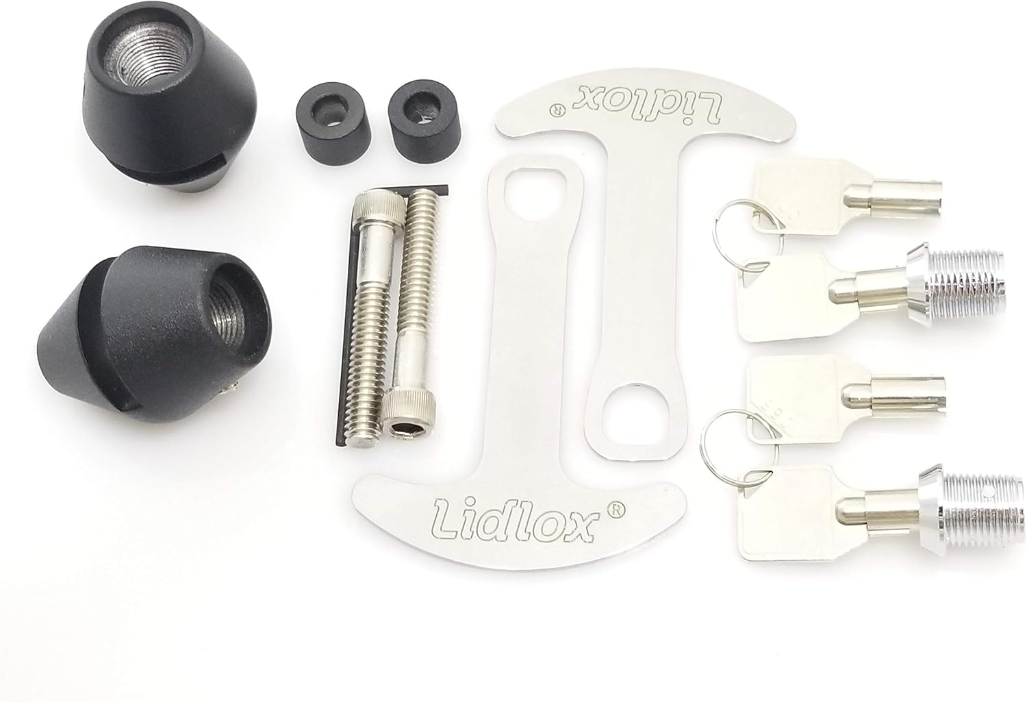 Lidlox 2002B Handle Bar Mount Helmet Lock Pair for Harley Davidson