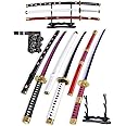 Cold Blade Roronoa Zoro Sword - 41 inches Anime Katana Replica with Belt and Stand - Anime Sword with Authentic Design