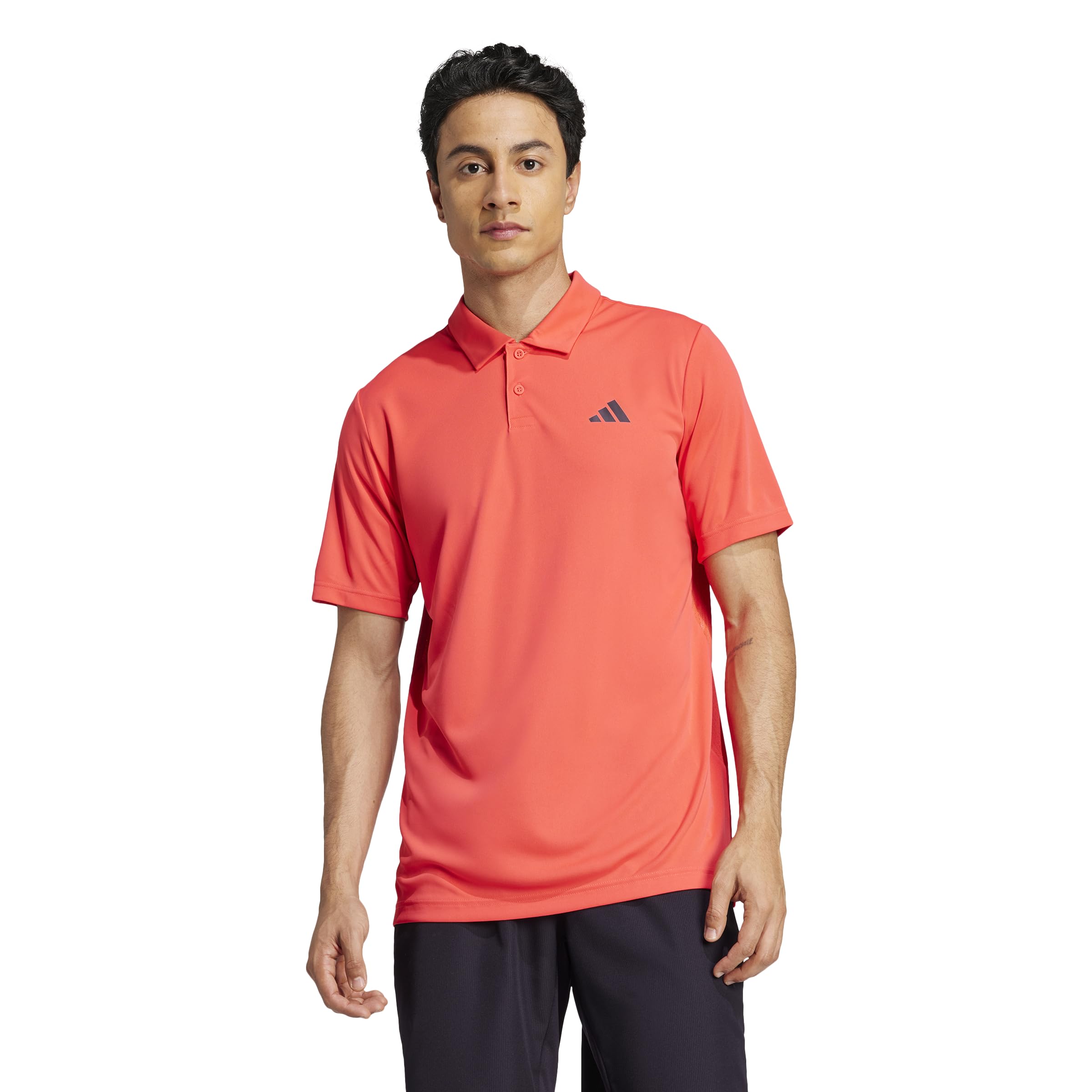 Adidas Men’s Club Tennis Climacool Polo Shirt, Semi Lucid Red, Small