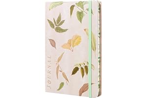 MGGAO College Ruled Journal for Women, Writing Notebook with 160 Lined/Ruled Pages, Hardcover Journal for School Business Work, A5 Leather Diary for Girls
