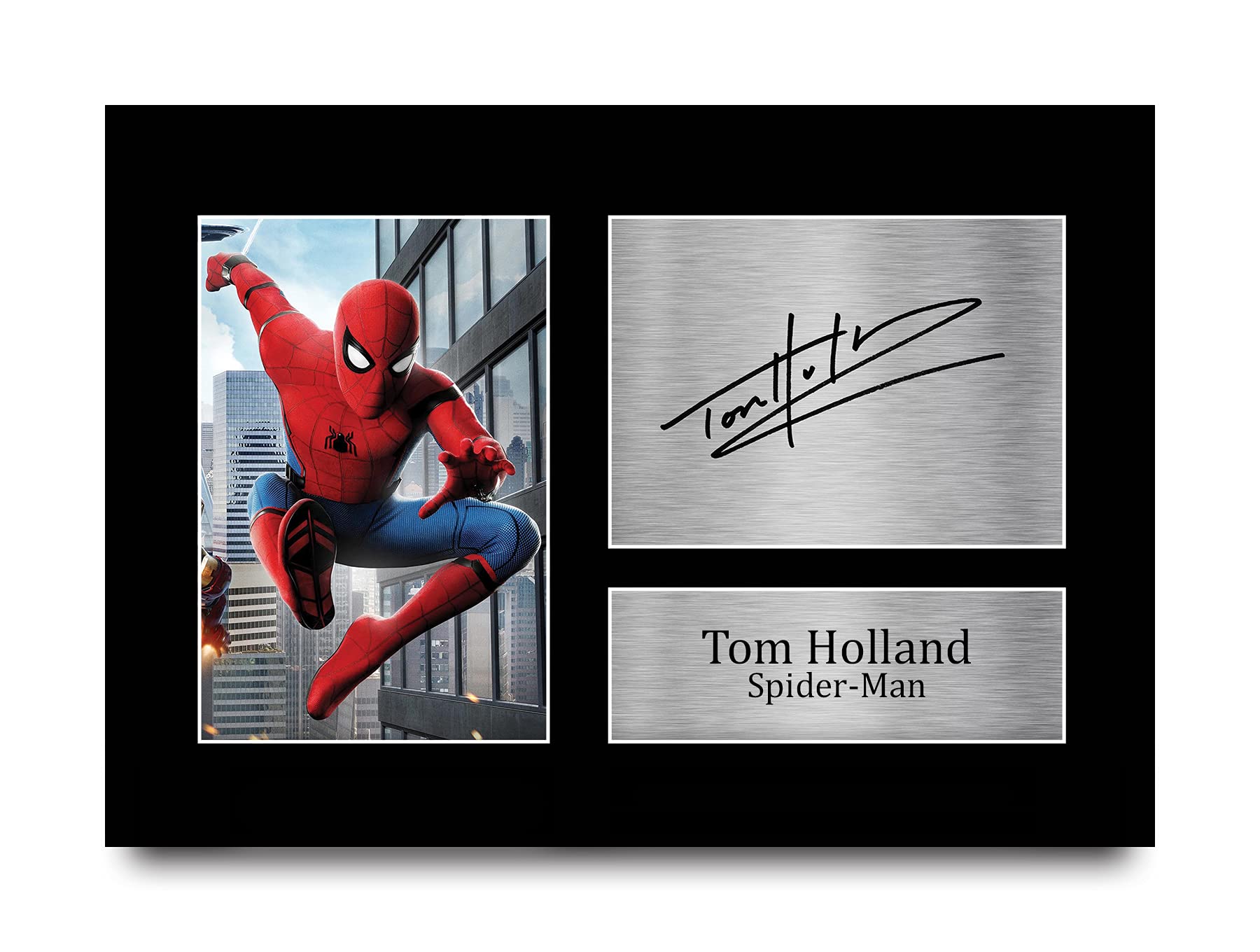 HWC Trading Tom Holland Gift Signed A4 Printed Autograph Spider-Man Spiderman Gifts Spider Man Print Photo Picture Display