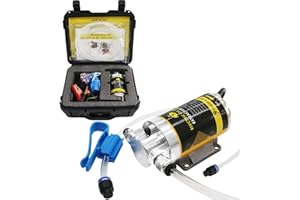 MILADO 12V 100W Electric Oil Change Extractor Pump Set,1-4L/min Fluid Transfer Pump for Engine Oil, Diesel Oil, Transmission Fluid, Gear Oil, Suitable for Boat, Car, Truck, Motorcycle, Lawnmower