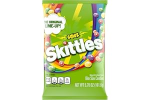 Skittles Bite Size Candy, Sours, 5.7 Ounce Bag