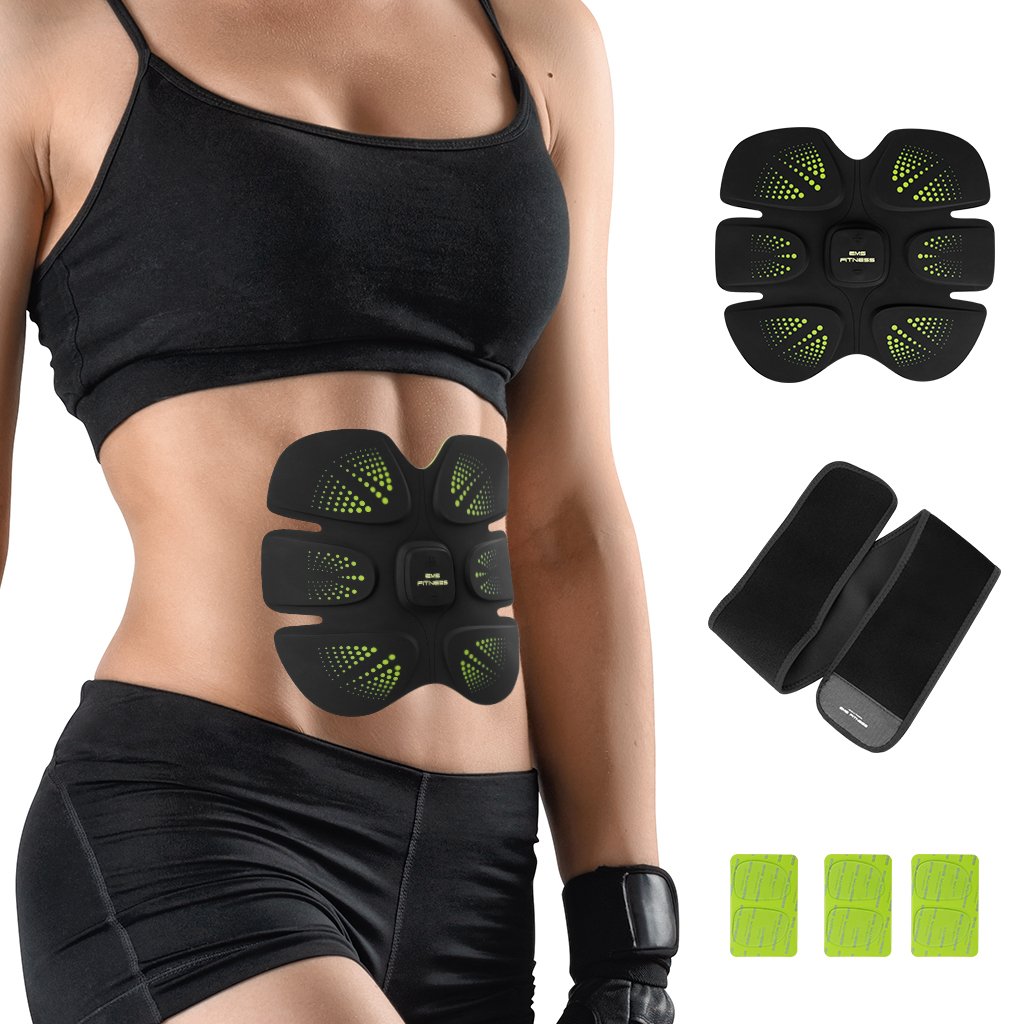 Finether Estimulador de Músculo Abdominal Masajeador del Abdomen Entrenamientos Musculares Ejercitador del