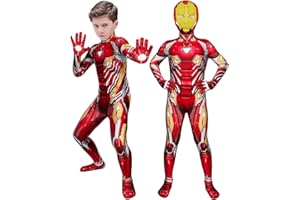 EOILFM Kids Costume Bodysuit Spandex Halloween Cosplay Jumpsuit Zentai Suits 3D Style Dress Up