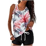 Tankini Swimsuits for Women Tummy Control Blouson