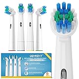 8 Pack Replacement Toothbrush Head Compatible with