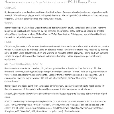 Buy Pc Products Pc 11 Epoxy Adhesive Paste Two Part Marine Grade 1lb In Two Cans Off White Online In Canada B008dzjjgu