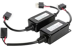 SOCAL-LED LIGHTING H7 LED Decoder Upgraded Strong Canbus Error Code Warning Canceller Anti Flicker Relay Adapter, Pack of 2