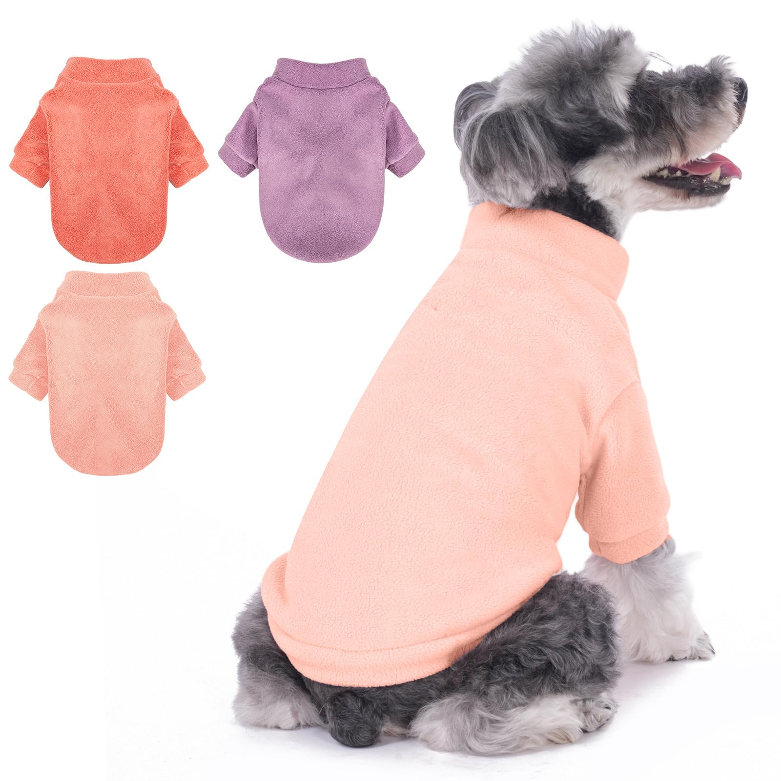 Photo 1 of *MISSING PARTS*
GYALAPERI Dog Sweater, 3 Pack Dog Sweaters for Small Dogs Girl Boy, Ultra Soft Warm Puppy Clothes Dog Coat for Winter (Rose+Lt Pink+Lt Purple, Medium)