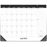 Nekmit Desk Calendar 2025-2026, Yearly Monthly Desk Pad Calendar, Wall Calendar for Planning, Ruled Blocks, July 2025 - Decem