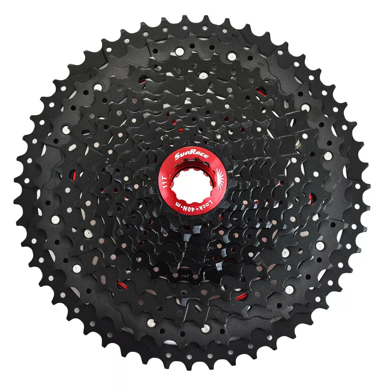 SunRace CSMX80 Cassette 11-51T, 11 Speed, Black, SR2982