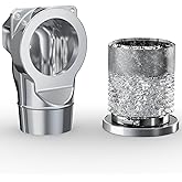 JEEVONY Magnetic Dryer Vent Coupling DV90 Airtight Seal Dryer Vent Connector Kit Easy to Clean Quick Connector Including a 2.6ft 4" Duct and two Clamps