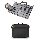 Tether Tools AeroTrac Workstation Pro Kit, Laptop Tray w/Carrying Case | Foldable Portable Desk Laptop w/Cup Holder | Hooks | Clamps | Straps &amp; Stand Adapter - Tech Platform for Tripods &amp; Stands
