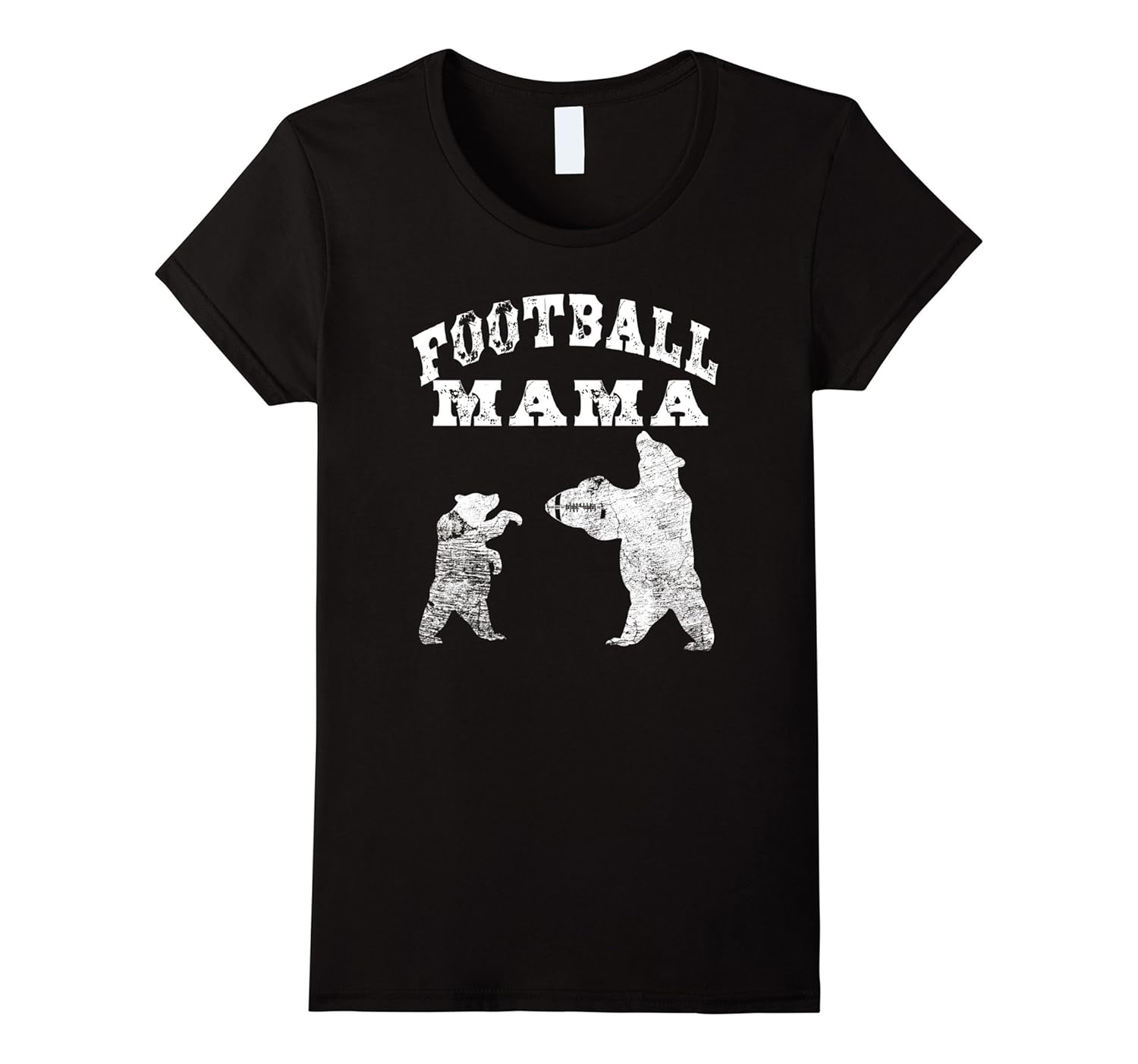 Womens Football MAMA Bear Family Shirt Game Day - Sunday Apparel-Rose