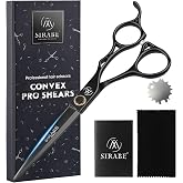 Sirabe Hair Cutting Scissors, 6.7" Japanese 440C Hair Shears | Hair scissors professional, Razor-sharp edge for precise, Ergonomic Grip, Smooth cuts for Salon, Barber or Home Use