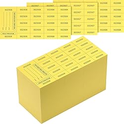 Kosiz 1000 Sheet 20 Bid Raffle Tickets Chinese