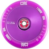 CORE Hollow Stunt Scooter Wheel 110mm ABEC 9 Bearings Purple