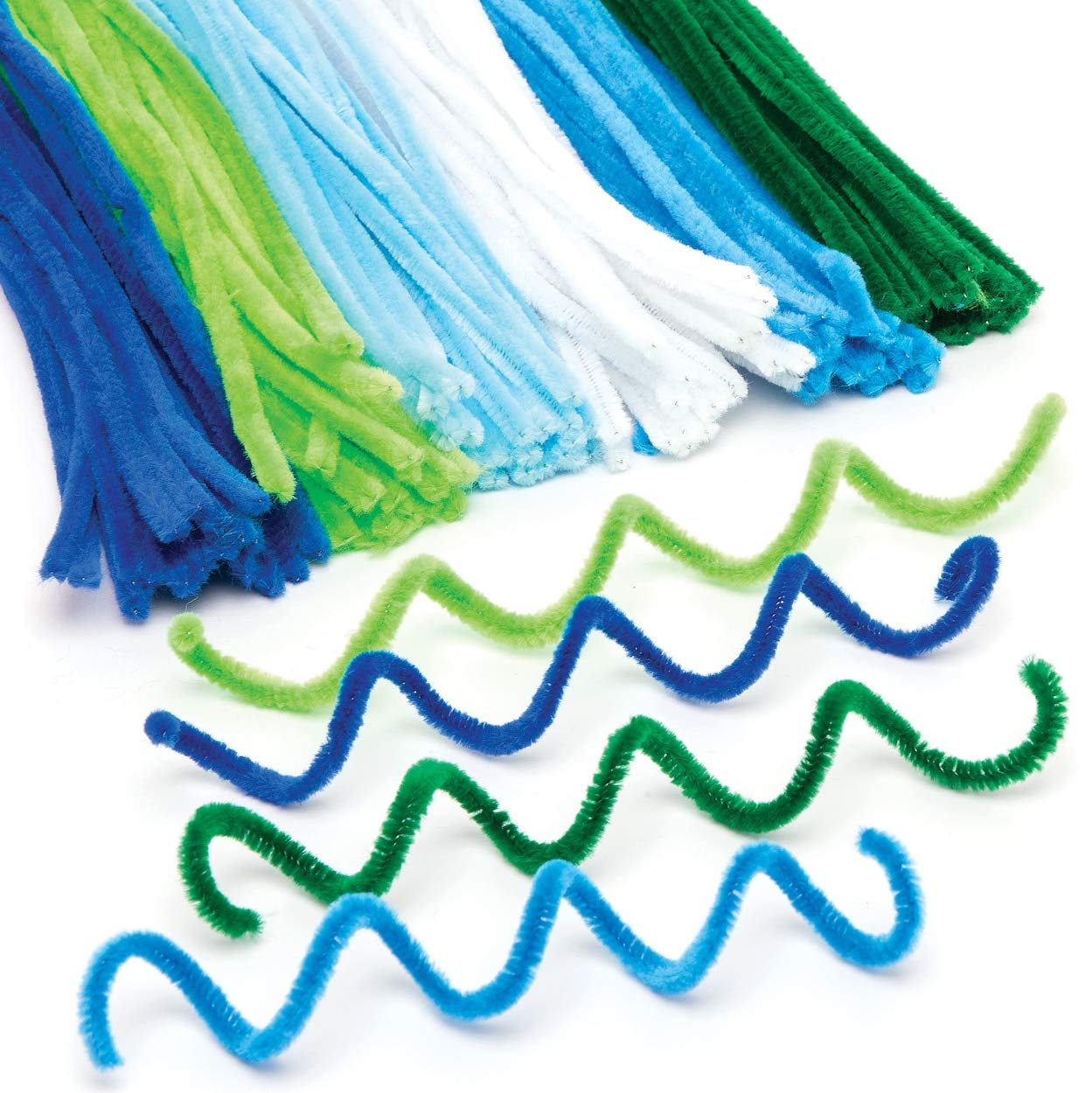 Baker Ross AW362 Ocean Colours Pipe cleaners (Pack of 120)