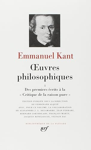 Download Kant : Oeuvres Philosophiques, tome 1 PDF