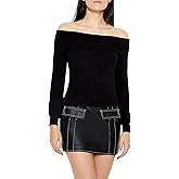 Forever 21 Womens Fitted Off-The-Shoulder Sweater