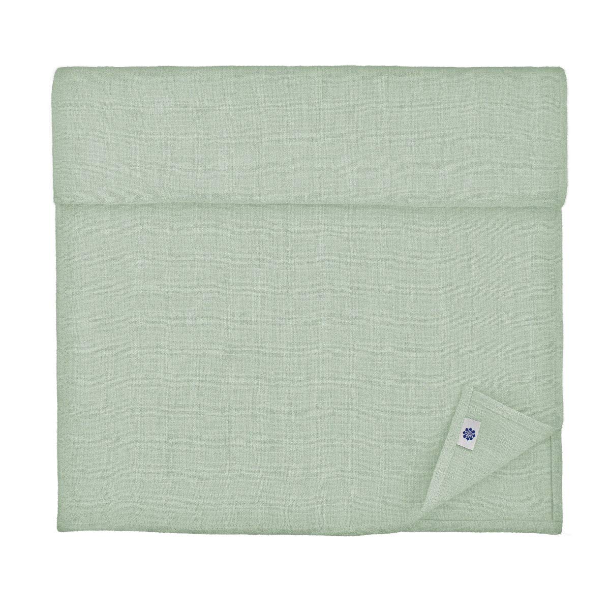 Linen & Cotton Table Runner Cloth Hygge in 100% Linen, Light Blue (40 x 350 cm) Washable Long Rectangle Table Linen for Home Decoration Kitchen Dining Party Brunch Christmas