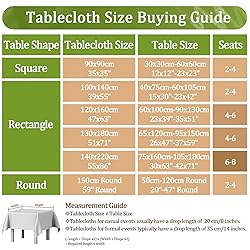 meioro Table Cloth Blue White Striped Tablecloth