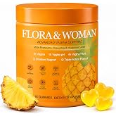 Probiotic Gummies for women, Prebiotics &amp; Hyaluronic Acid, Pineapple | pH Balance, Odor &amp; Freshness Support, Healthy Vaginal Flora, Sugar-Free Pineapple, Vegan, Non-GMO, 60 Count