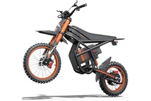 Riding'times Ebike for Teens Adults, 60V 25AH 40MPH // 48V 27AH 37MPH Electric Dirt Bike with 14"/12" Motorcycle Tire, 3000W/2000W Dual Hydraulic Brake Mountain Off-Road Dirtbike for Ages 13+