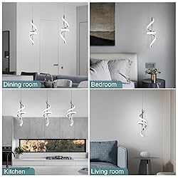 Vloitgol Spiral Led Pendant Light Fixtures, 5500K