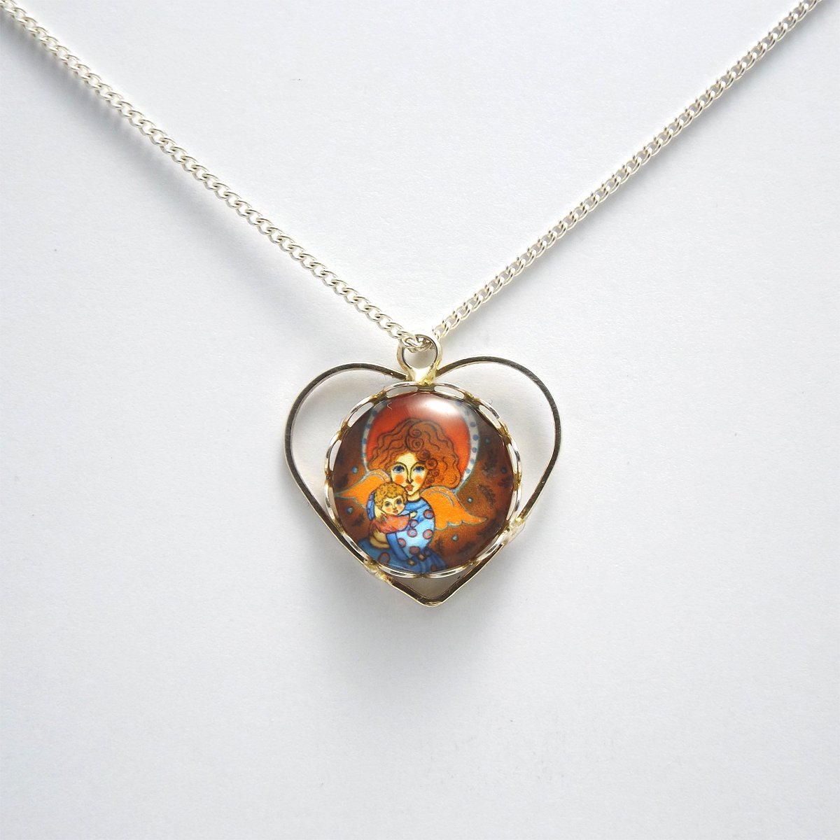 Amazon.com Guardian angel necklace Guardian angel pendant Angel