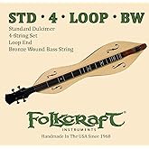 Folkcraft&reg; Mountain Dulcimer String Set, Loop Ends (.011" .011" .013" .024"BW)
