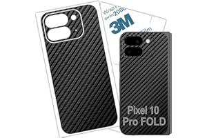 for Pixel 10 PRO FOLD Skin Wrap Carbon Fiber 3M Film Protective Back Glass Sticker Decal (for Pixel 10 Pro FOLD 2025)