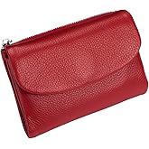 Unisex Pebble Leather Wallet, 5.3In Short Genuine Leather Coin Card Holder, Unisex Clutch Bags, Can Hold Coins, Id Cards