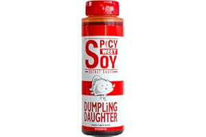 Dumpling Daughter - Spicy Sweet Soy Sauce (8 oz) - Brown Sugar Sweetened Dumpling Sauce Balanced with Spicy Chili Oil - The P