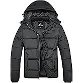 FARVALUE Mens Winter Coats Thicken Puffer Jacket Warm Winter Parka Padded Outwear with Hood