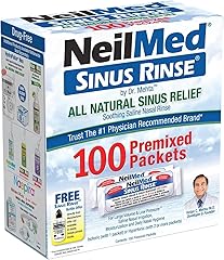 NeilMed Sinus Rinse All Natural Relief Premixed Refill Packets 100 Count (Pack of 1)