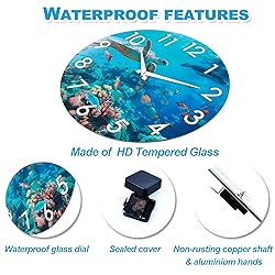 Indoor Outdoor Clock Waterproof - Nautical Coastal